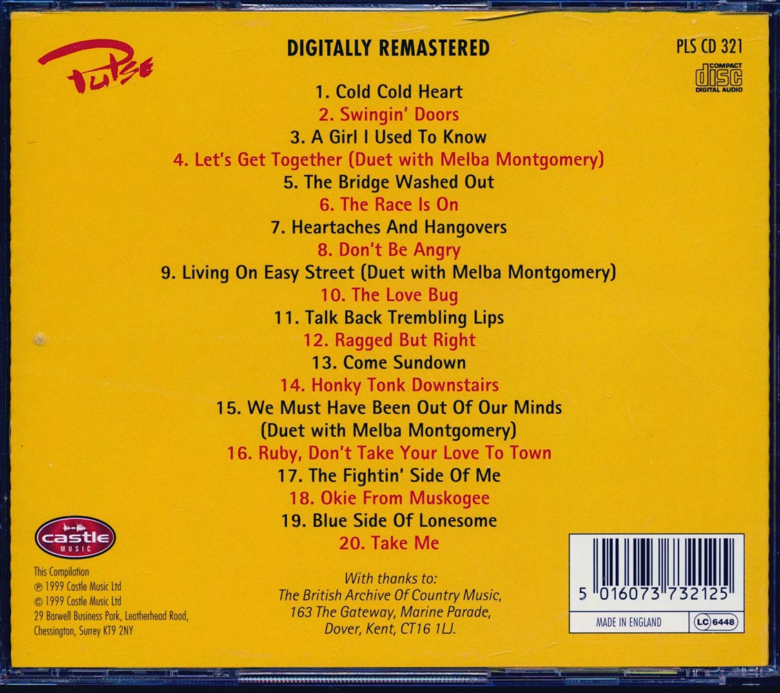 George Jones - Famous Country Music Makers (20 tracks)