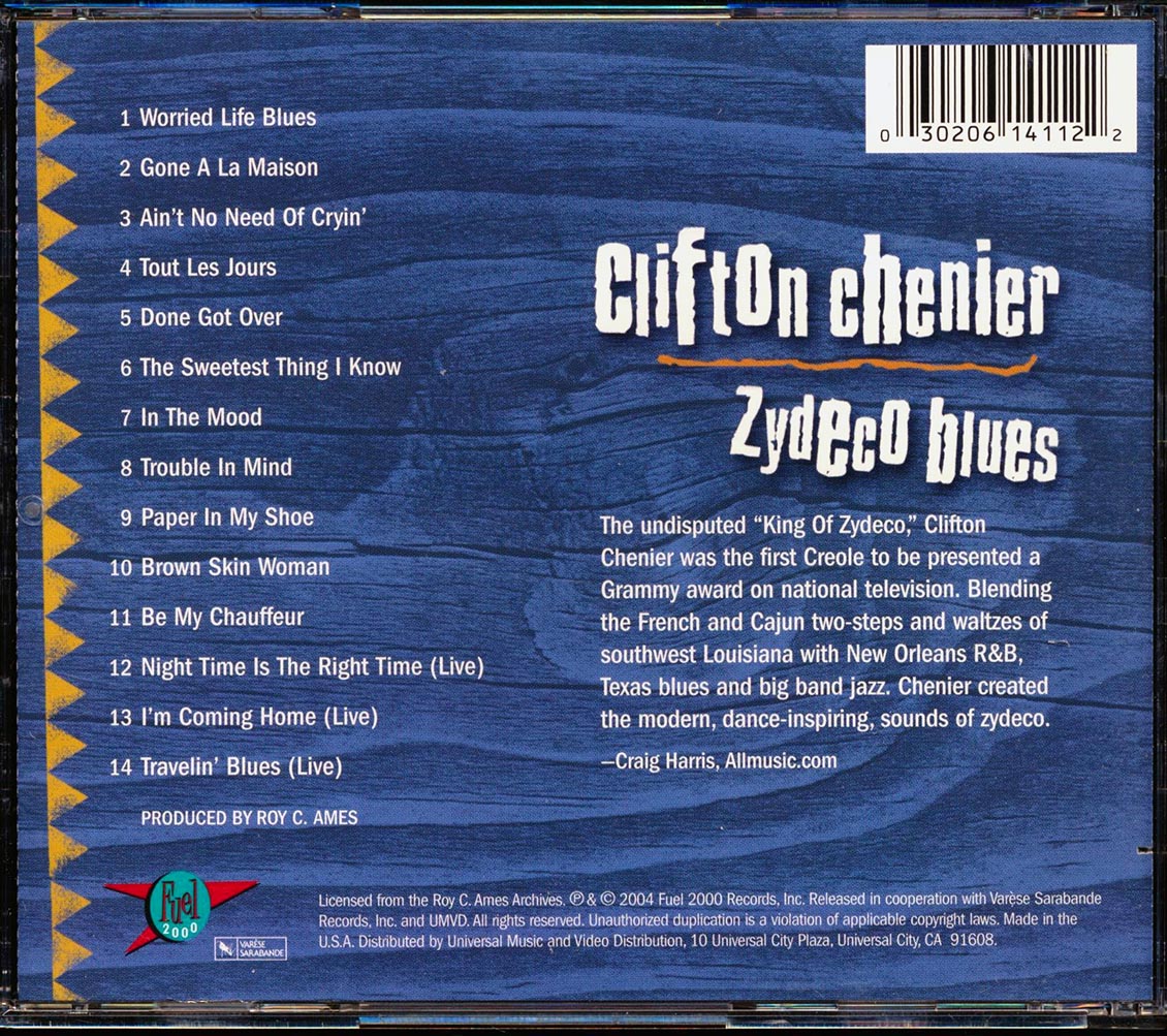 Clifton Chenier - Zydeco Blues (marked/ltd stock)