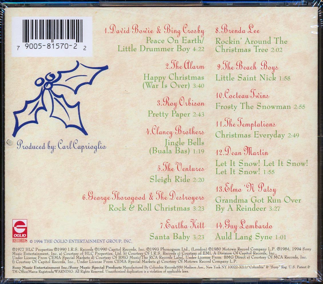 David Bowie, Bing Crosby, Roy Orbison, The Beach Boys, Dean Martin, Guy Lombardo, Etc. - The Coolest Christmas