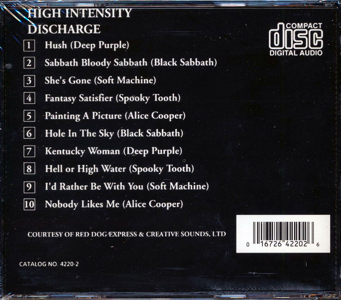 Black Sabbath, Deep Purple, Soft Machine, Spooky Tooth, Alice Cooper - High Intensity Discharge