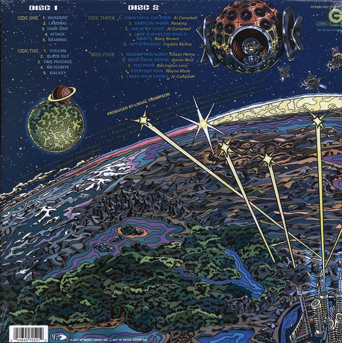 Scientist, The Roots Radics, Barrington Levy, Barry Brown, Jr. Reid, Etc. - Linval Presents Dub Landing + Bonus Vocals Album (2xLP) (remastered)