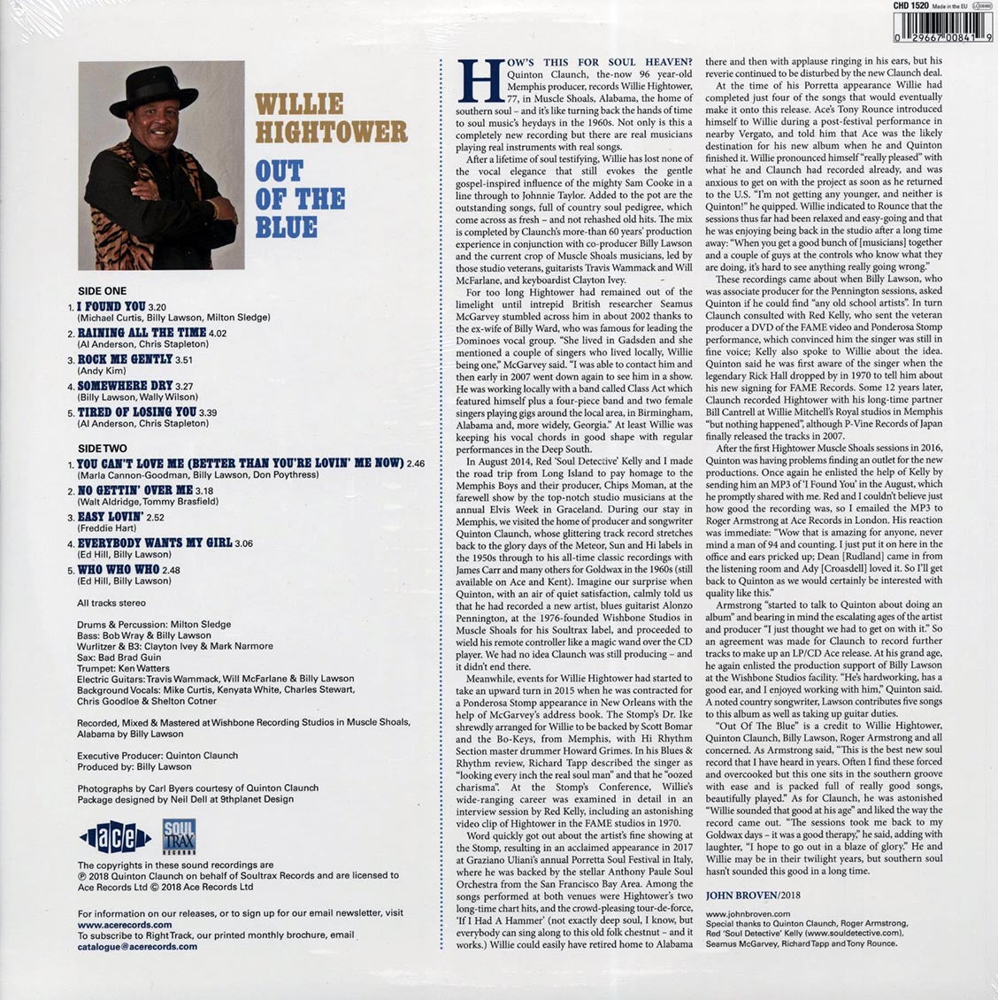Willie Hightower - Out Of The Blue