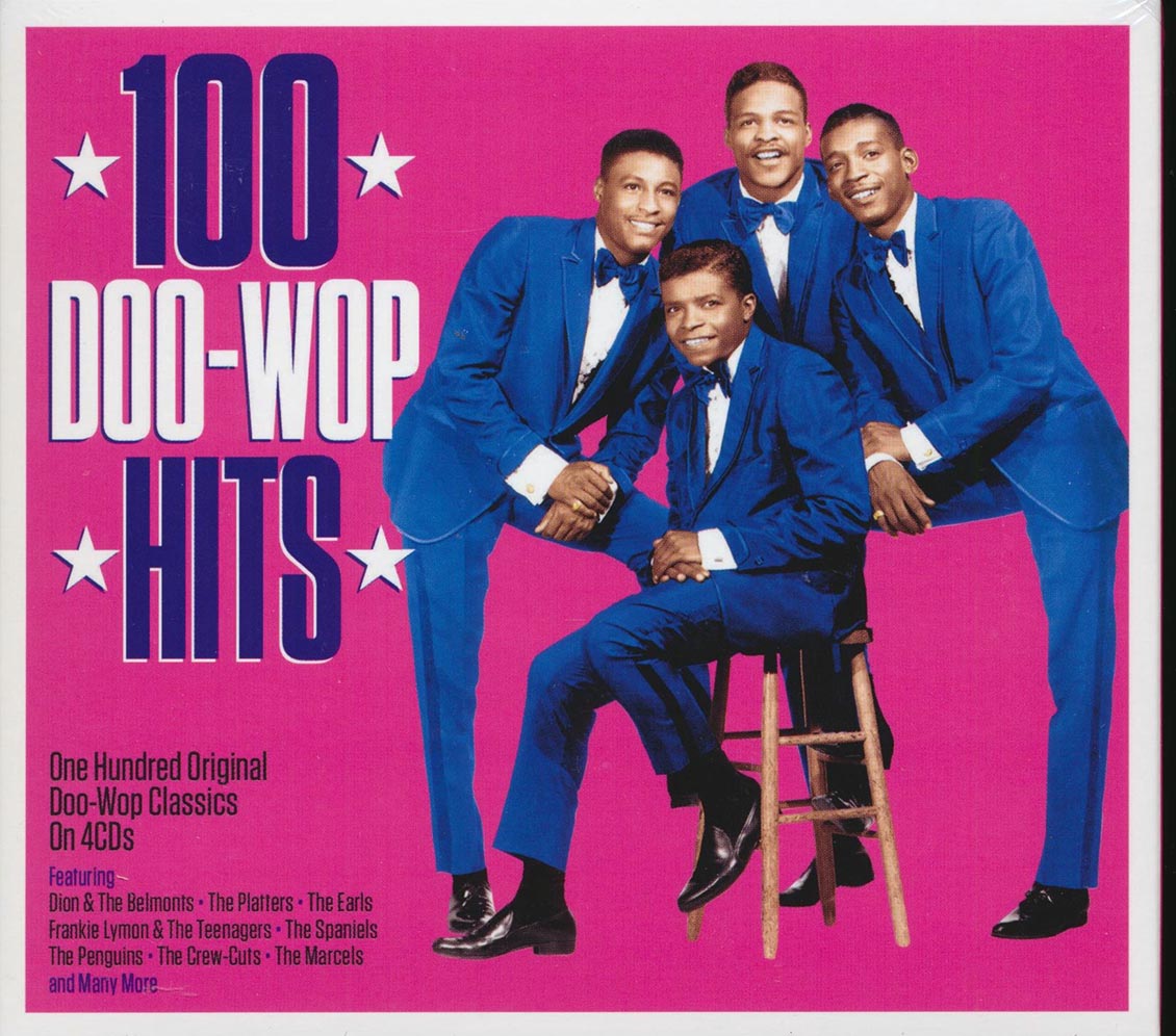Dion & The Belmonts, The Platters, Frankie Lymon, The Tempos, Etc. - 100 Doo-Wop Hits (100 tracks) (4xCD) (deluxe 4-fold digipak)