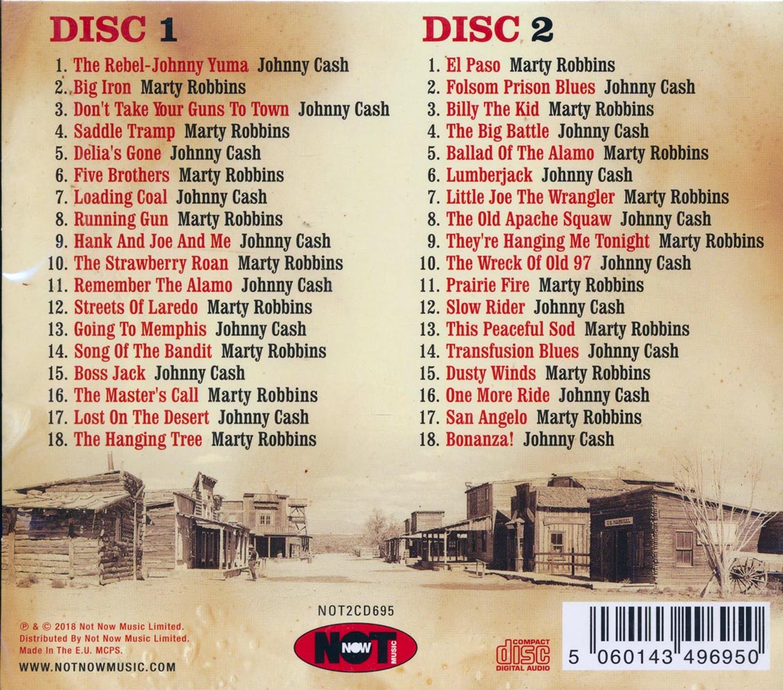Johnny Cash, Marty Robbins - Gunfighter Ballads (36 tracks) (2xCD)