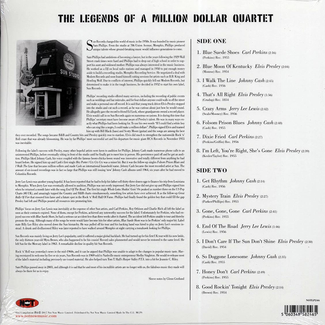 Jerry Lee Lewis, Carl Perkins, Elvis Presley, Johnny Cash - The Legends Of A Millions Dollar Quartet (180g)
