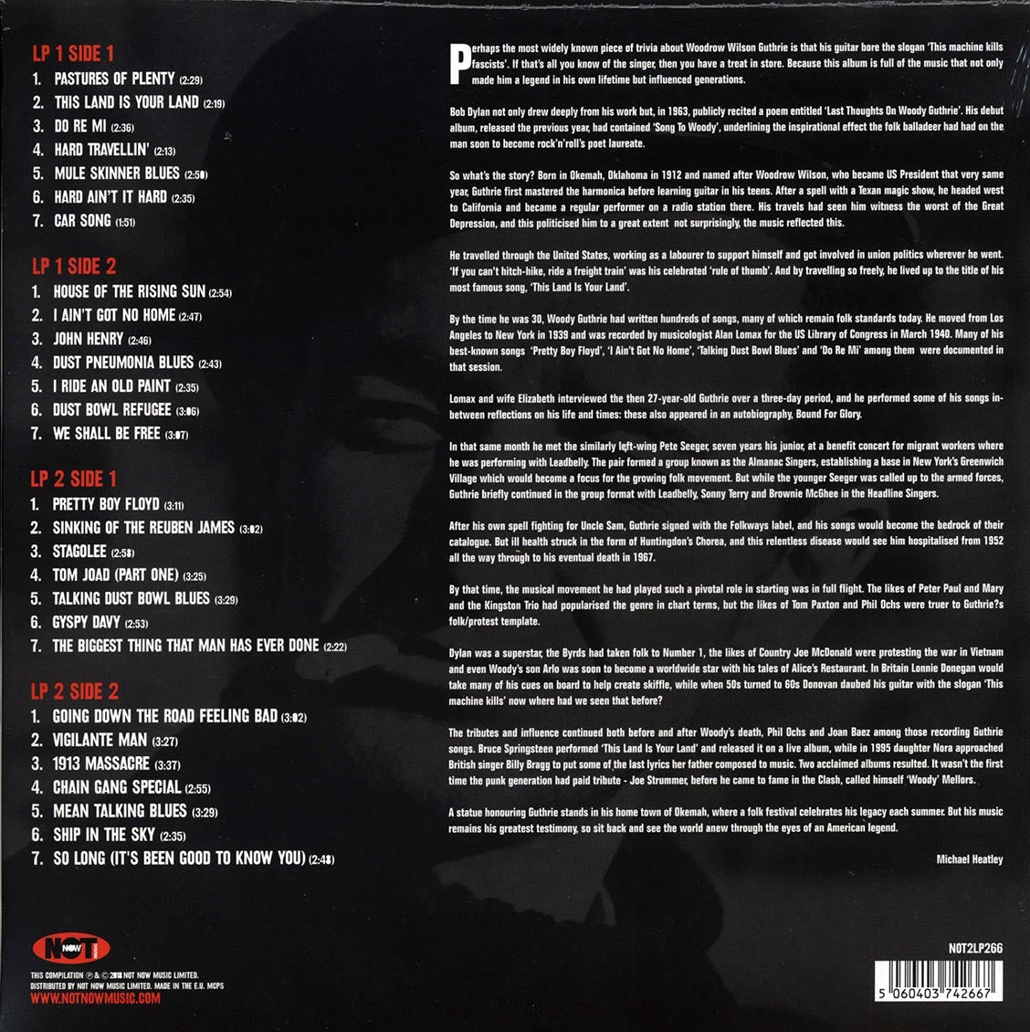 Woody Guthrie - The Ultimate Collection (2xLP) (180g) (colored vinyl)