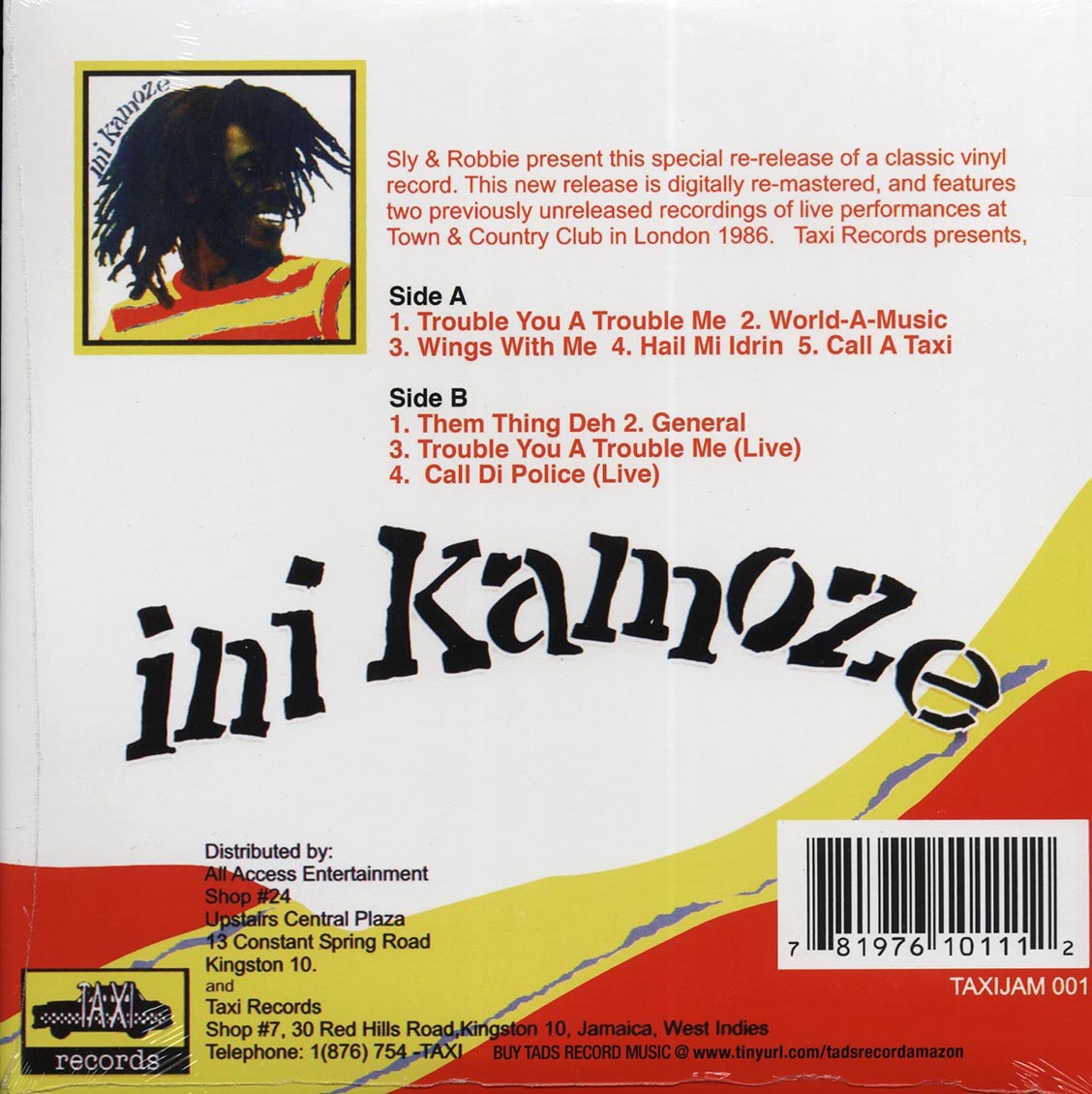 Ini Kamoze - Sly & Robbie Present Ini Kamoze