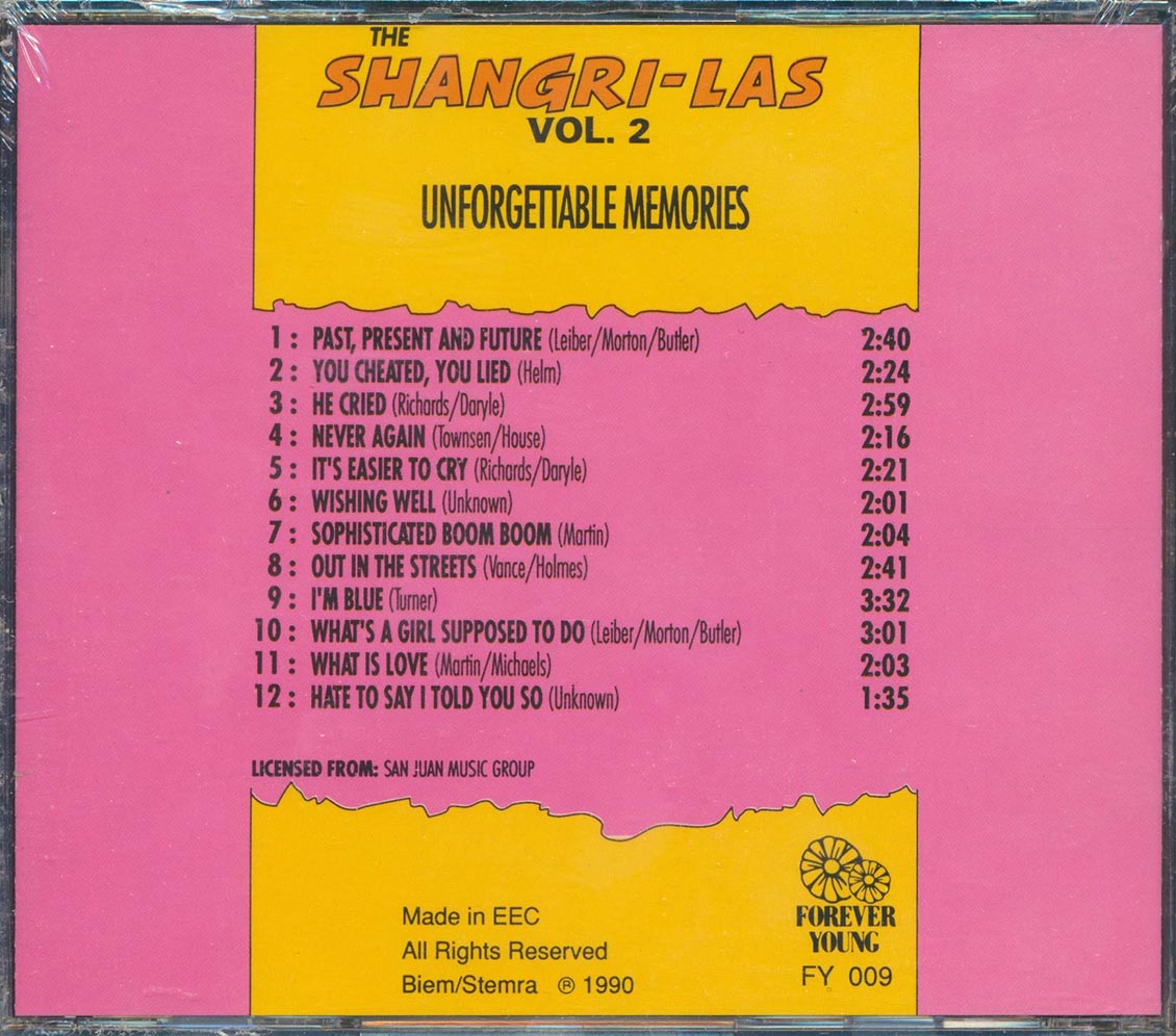 The Shangri-Las - Unforgettable Memories: Volume 2
