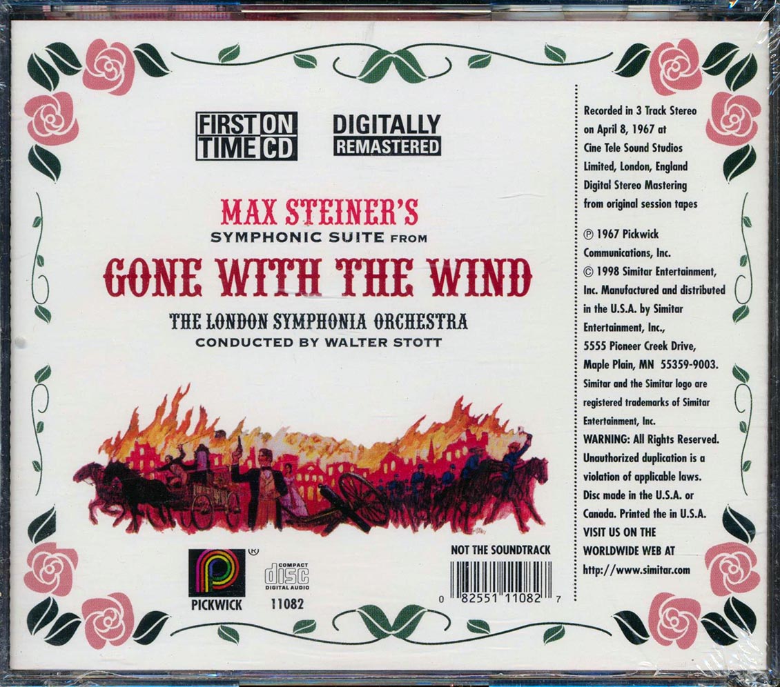 The London Symphonia Orchestra - Gone With The Wind: Max Steiner's Symphonic Suite (remastered)