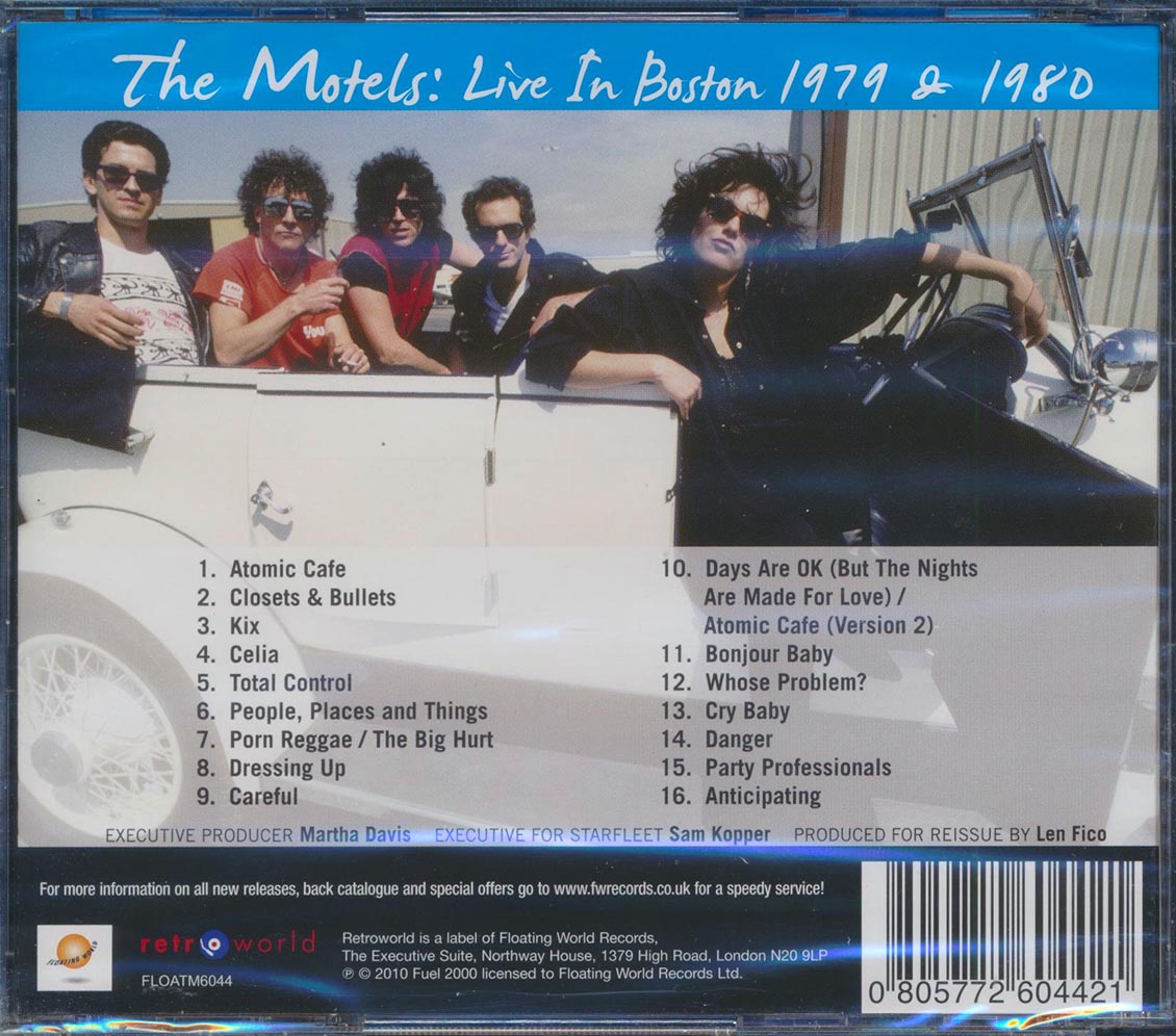 The Motels - Atomic Cafe: Greatest Songs Live, Live In Boston 1979 & 1980