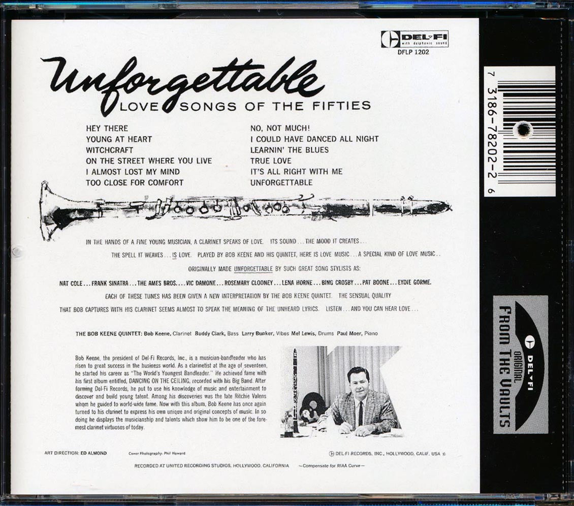 Bob Keene Quintet - Unforgettable: The Love Songs Of The Fifties (marked/ltd stock)
