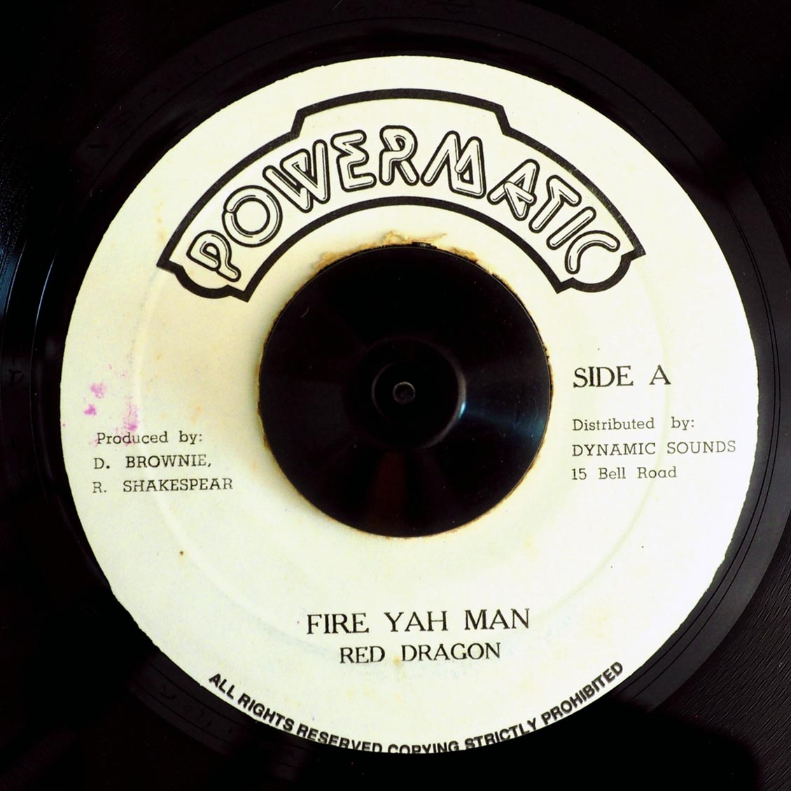 Red Dragon - Fire Yah Man / Version (rhythm: "Boops/5446 Was My Number") (orig. press)