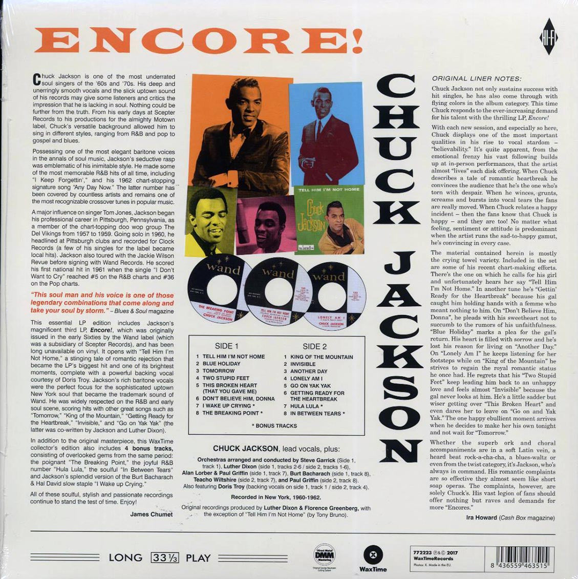 Chuck Jackson - Encore! (ltd. ed.) (180g)