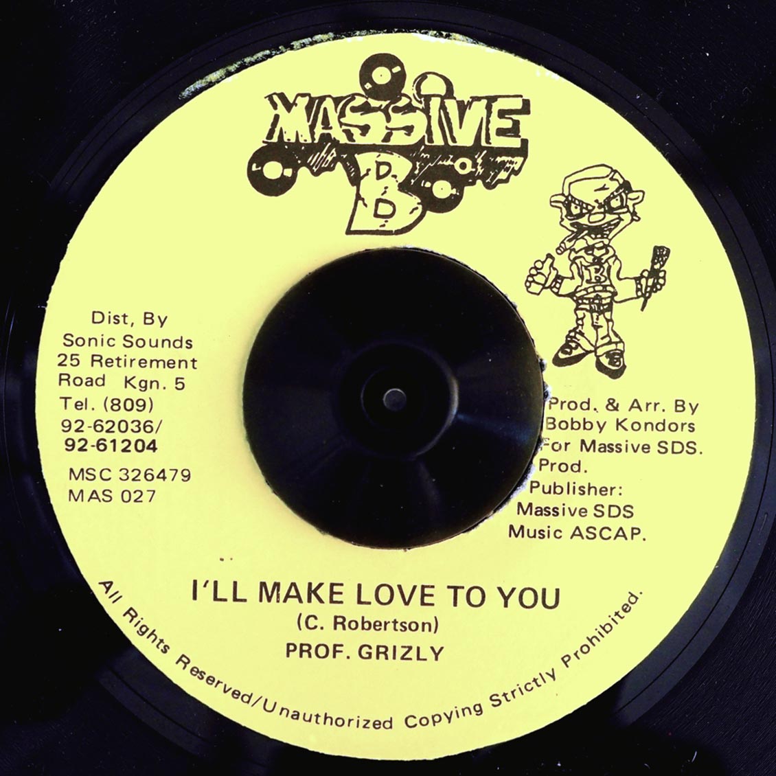 Professor Grizzly - I'll Make Love To You / Version (rhythm: "Concrete") (orig. press)