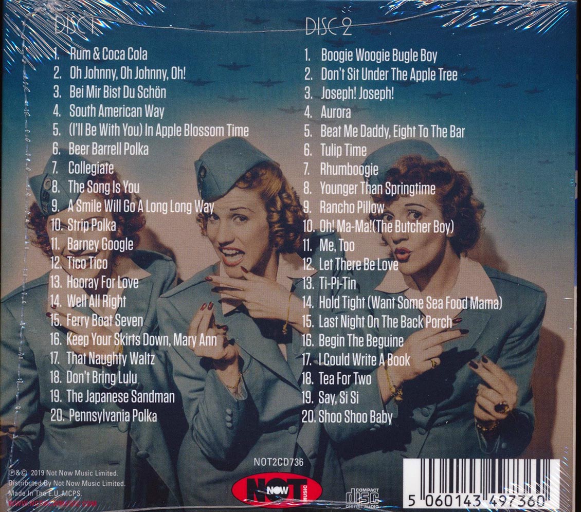 The Andrews Sisters - The Very Best Of The Andrews Sisters (40 tracks) (2xCD) (deluxe 3-fold digipak)