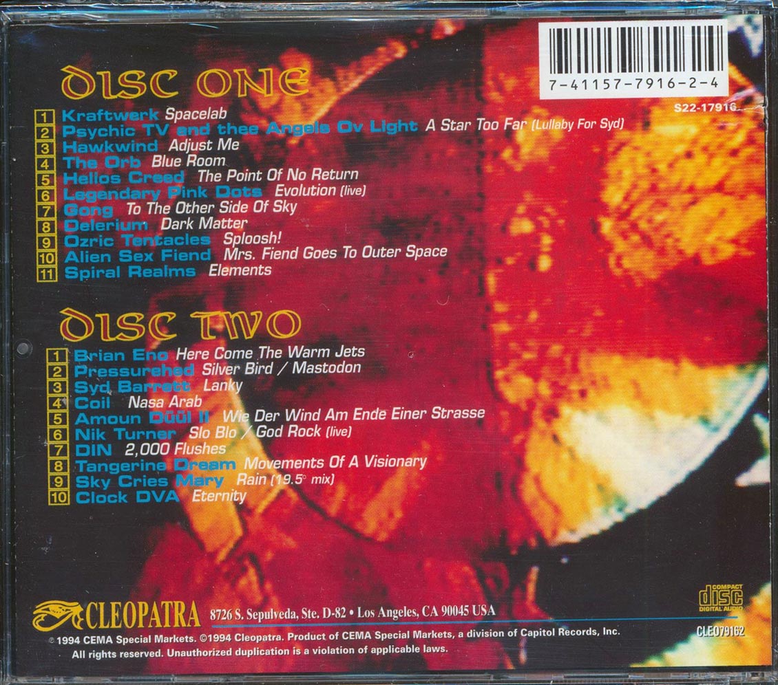 Kraftwerk, Tangerine Dream, Hawkwind, Syd Barrett, Etc. - Space Daze: A 2 Hour Mind Journey Of Electronic Ambient Space Rock (21 tracks) (2xCD)