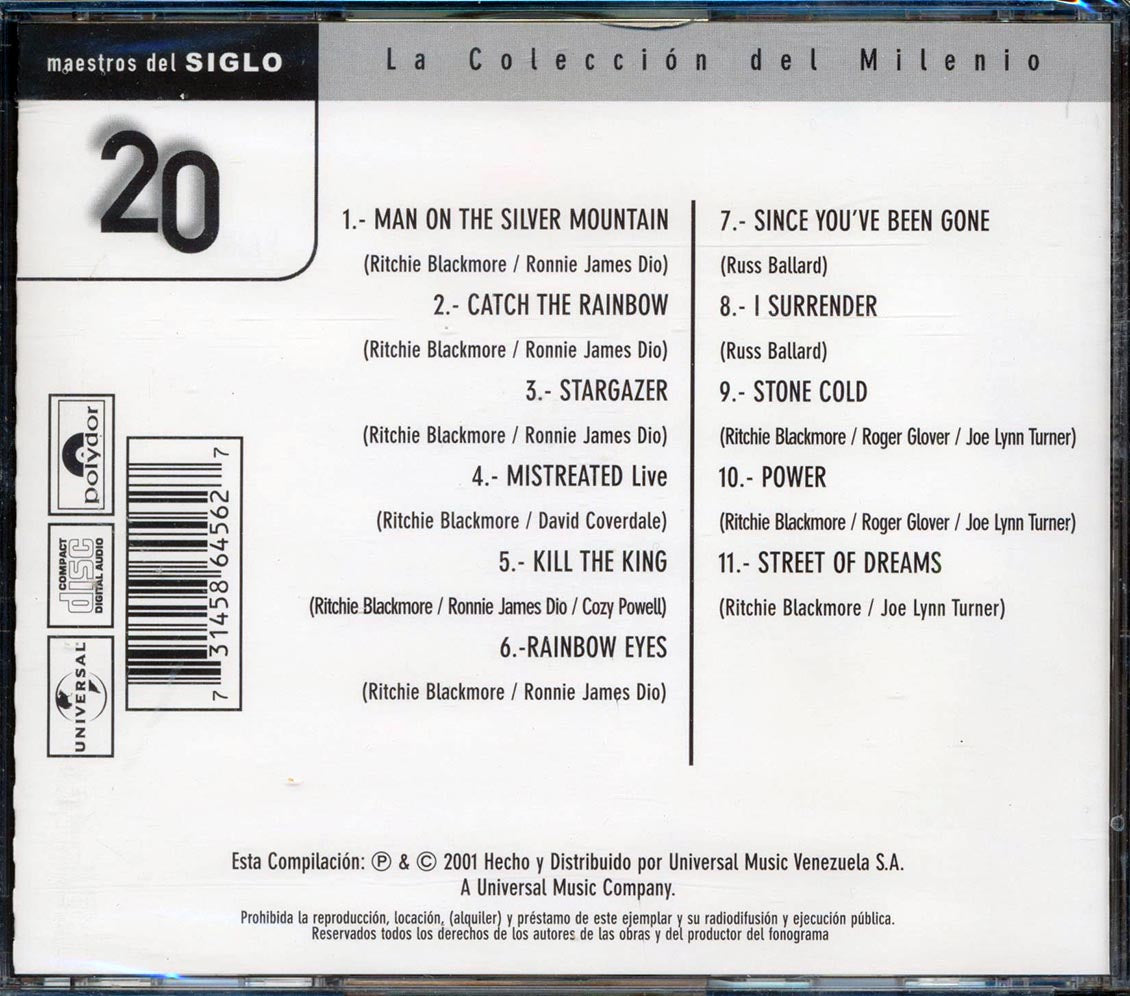 Rainbow - Lo Mejor De Rainbow: La Coleccion Del Milenio (remastered)