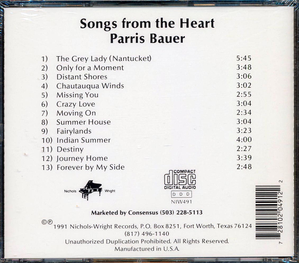 Parris Bauer - Songs From The Heart