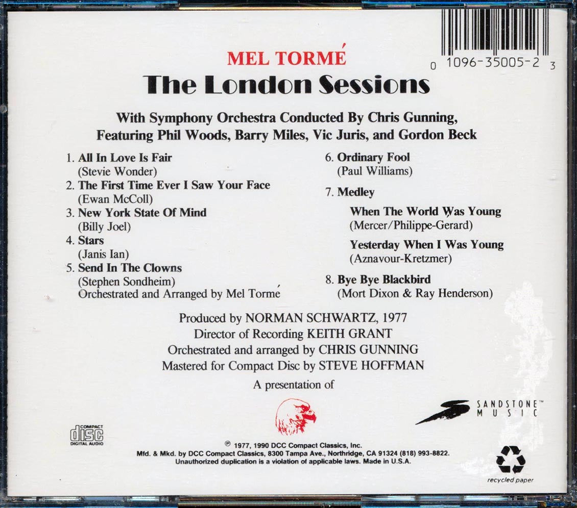 Mel Torme - The London Sessions