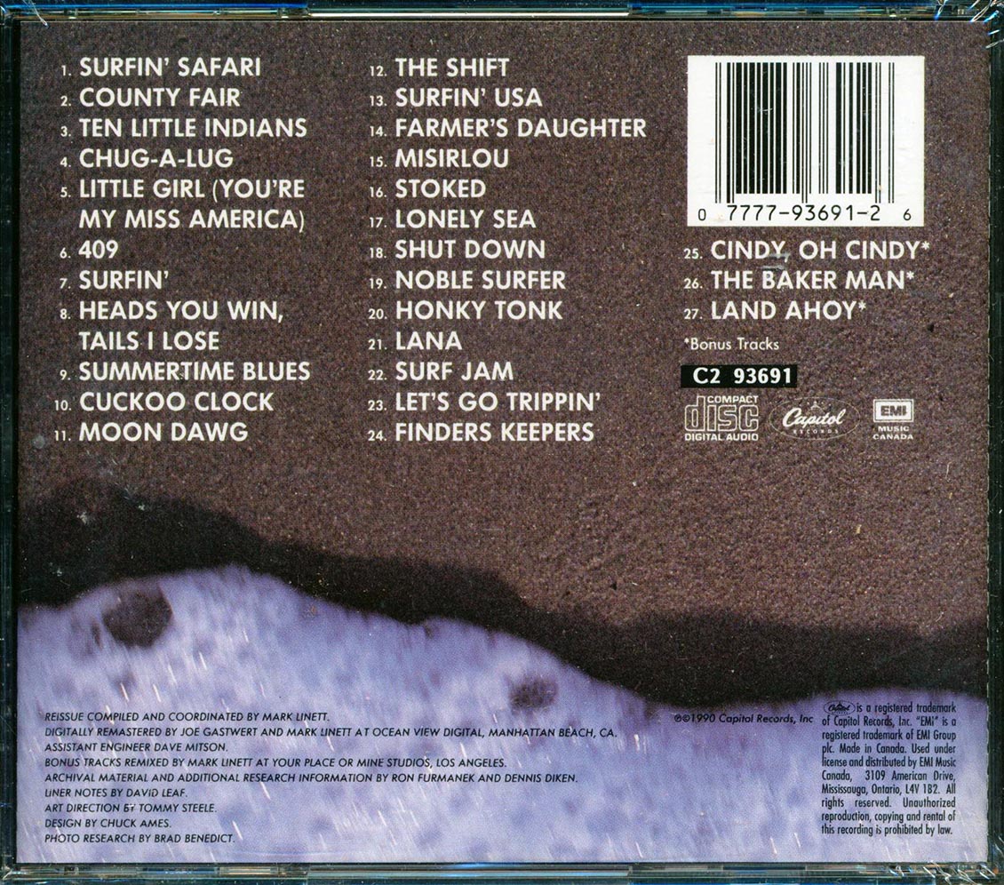 The Beach Boys - Surfin' Safari + Surfin' USA (2 albums on 1 CD) (27 tracks)