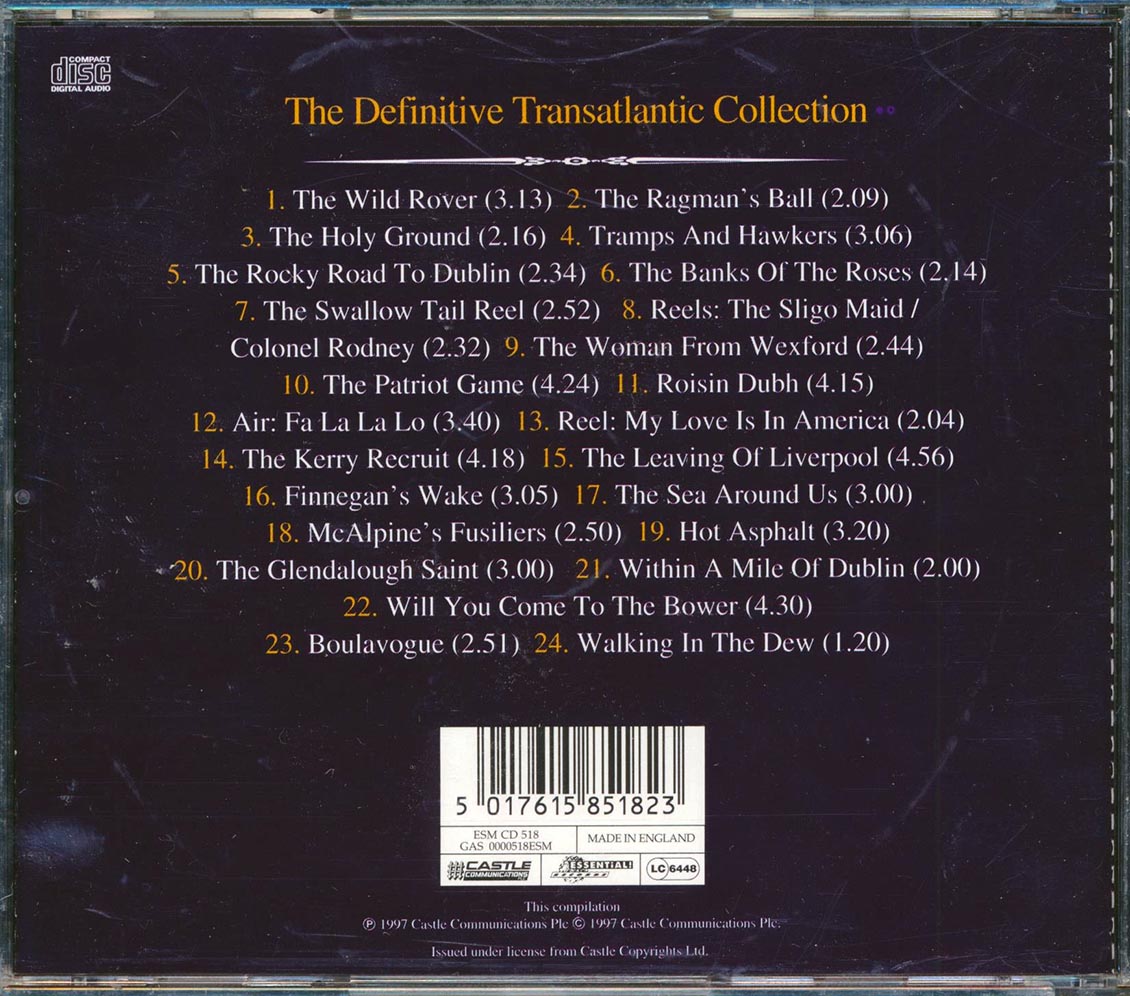 The Dubliners - The Definitive Transatlantic Collection (24 tracks)