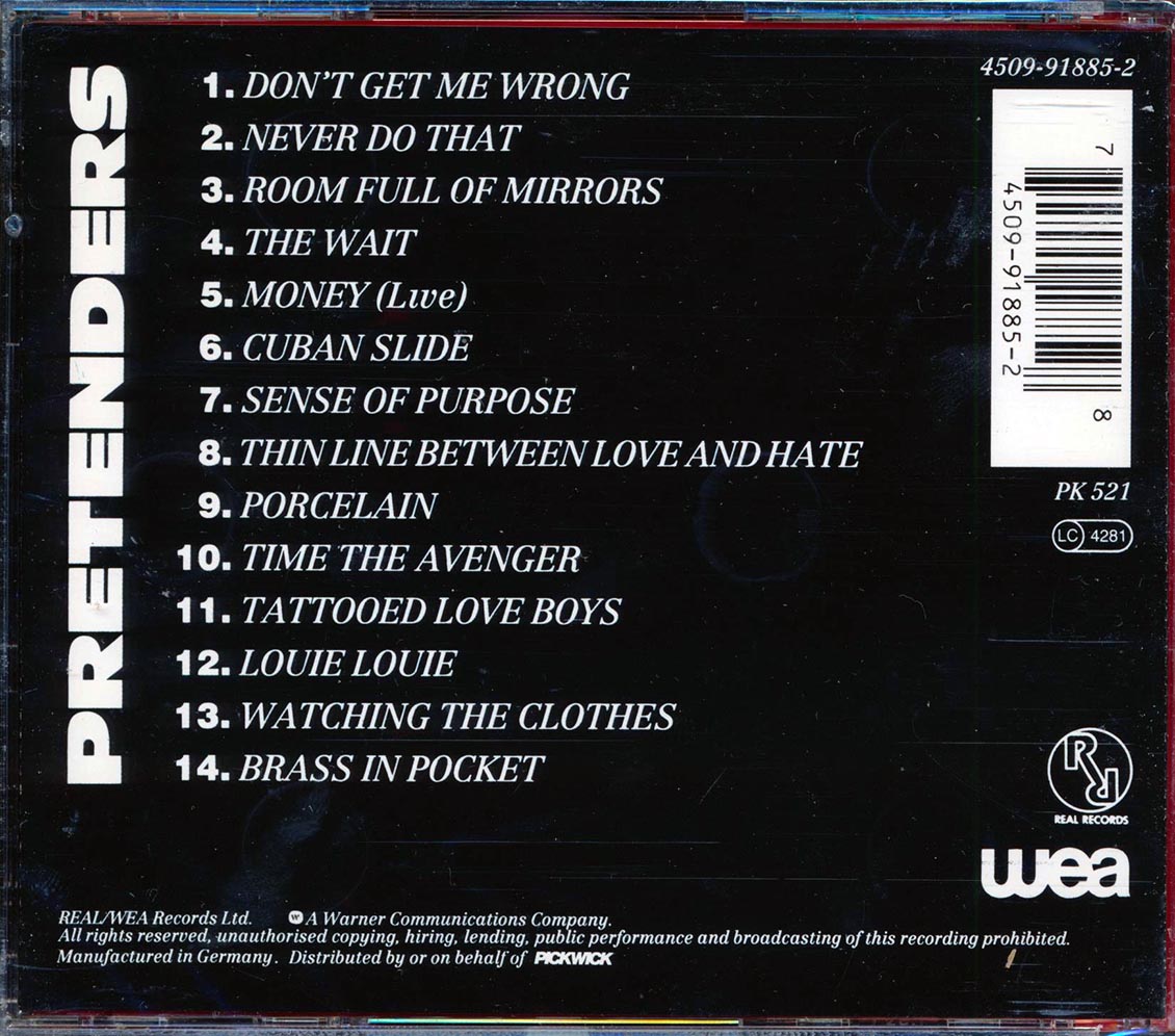 The Pretenders - Don't Get Me Wrong: 14 Classic Tracks