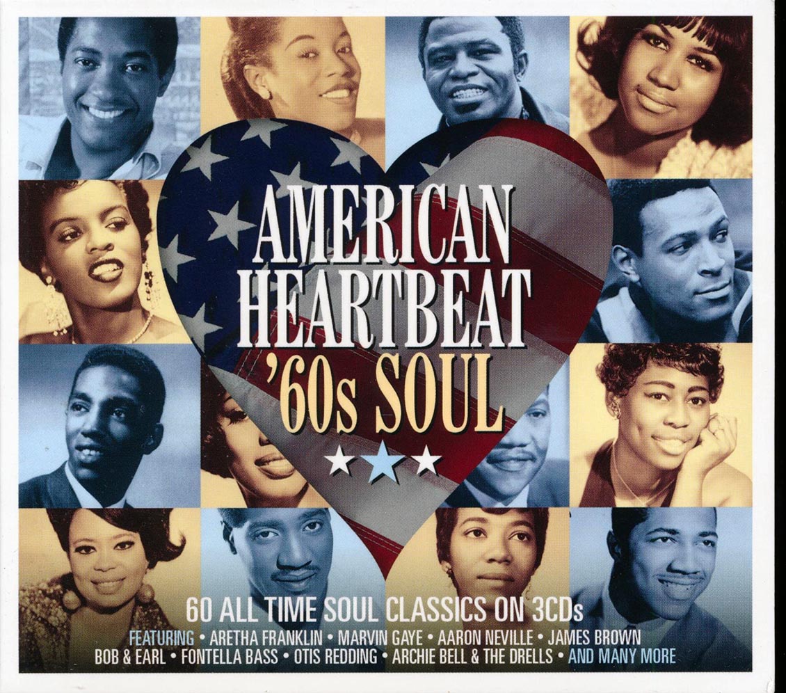 Ben E King, Deon Jackson, Aretha Franklin, Lesley Gore, Etc. - American Heartbeat: '60s Soul (60 tracks) (3xCD) (deluxe 3-fold digipak)