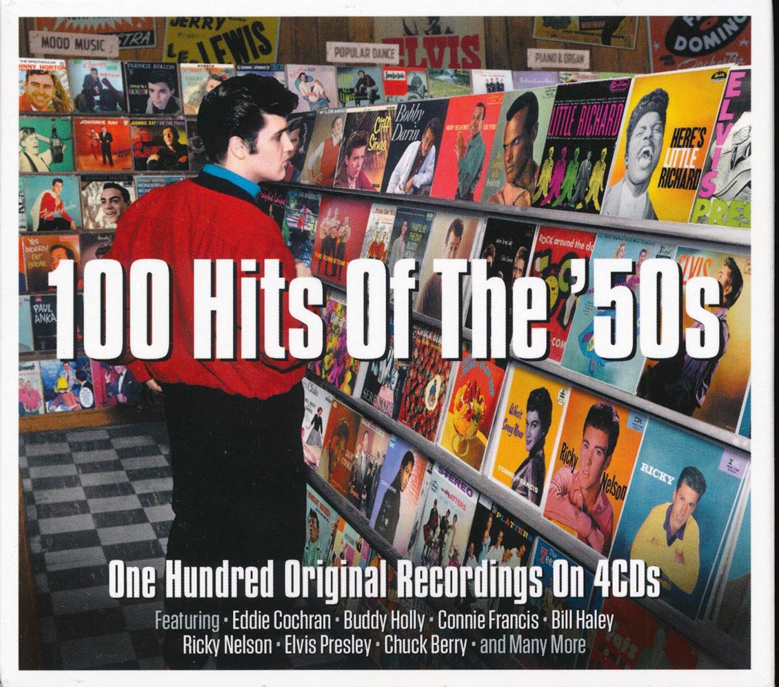 Buddy Holly, Eddie Cochran, Elvis Presley, Chuck Berry, Etc. - 100 Hits Of The '50s (100 tracks) (4xCD) (deluxe 4-fold digipak)