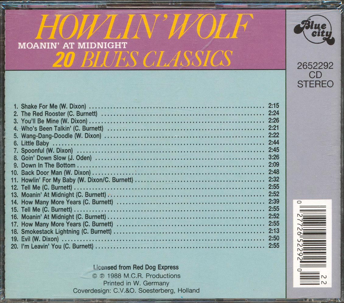 Howlin' Wolf - Moanin' At Midnight (20 tracks)