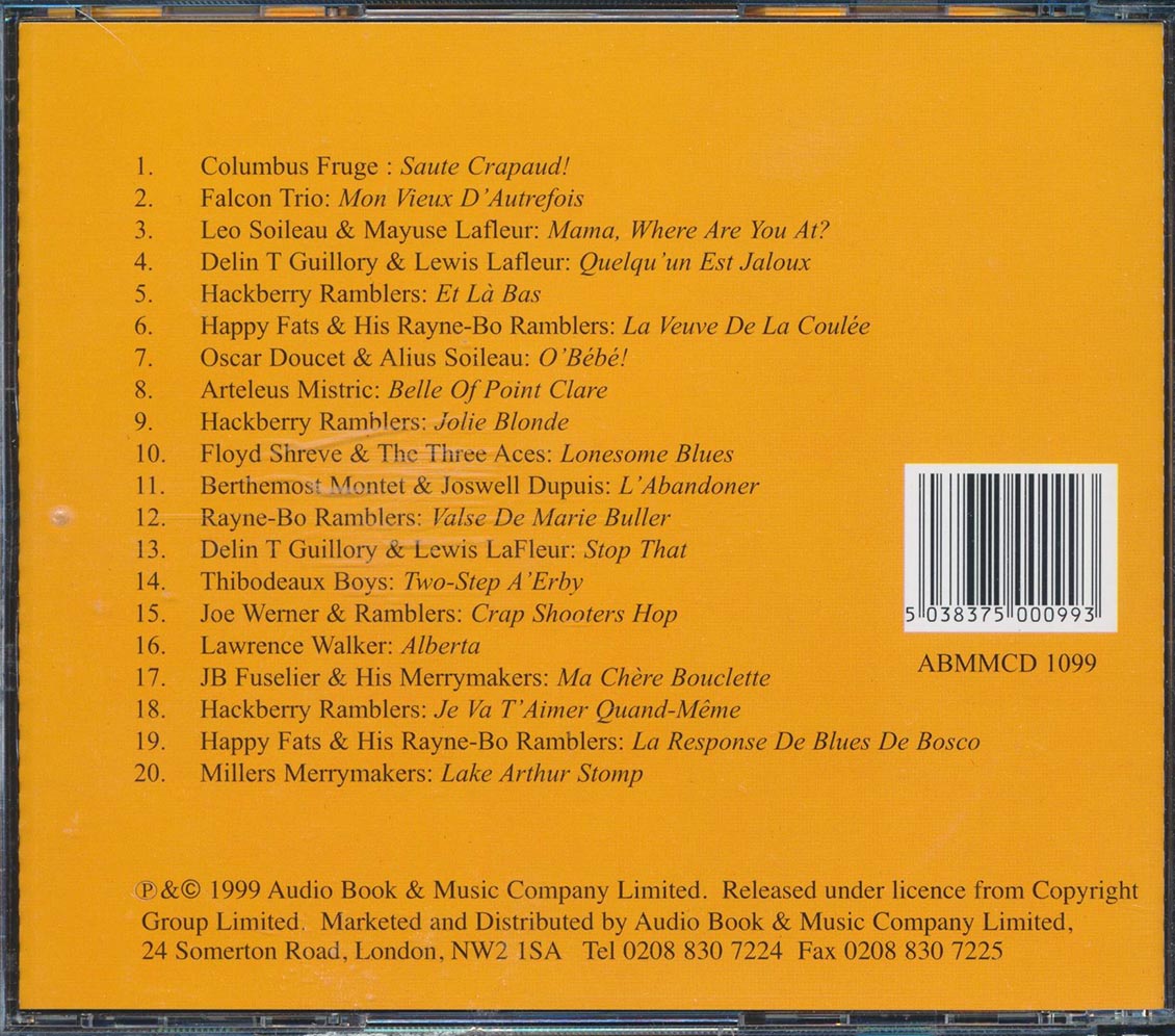 Hackberry Ramblers, Happy Fats, Millers Merrymakers, Etc. - Cajun Hot Stuff (20 tracks)