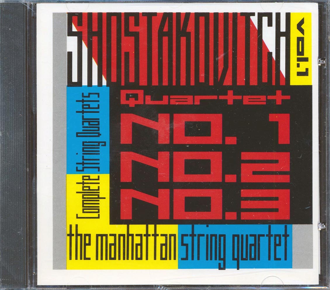 Shostakovitch, The Manhattan String Quartet - Complete String Quartets, Vol. 1: Nos. 1, 2, & 3 (incl. large booklet)