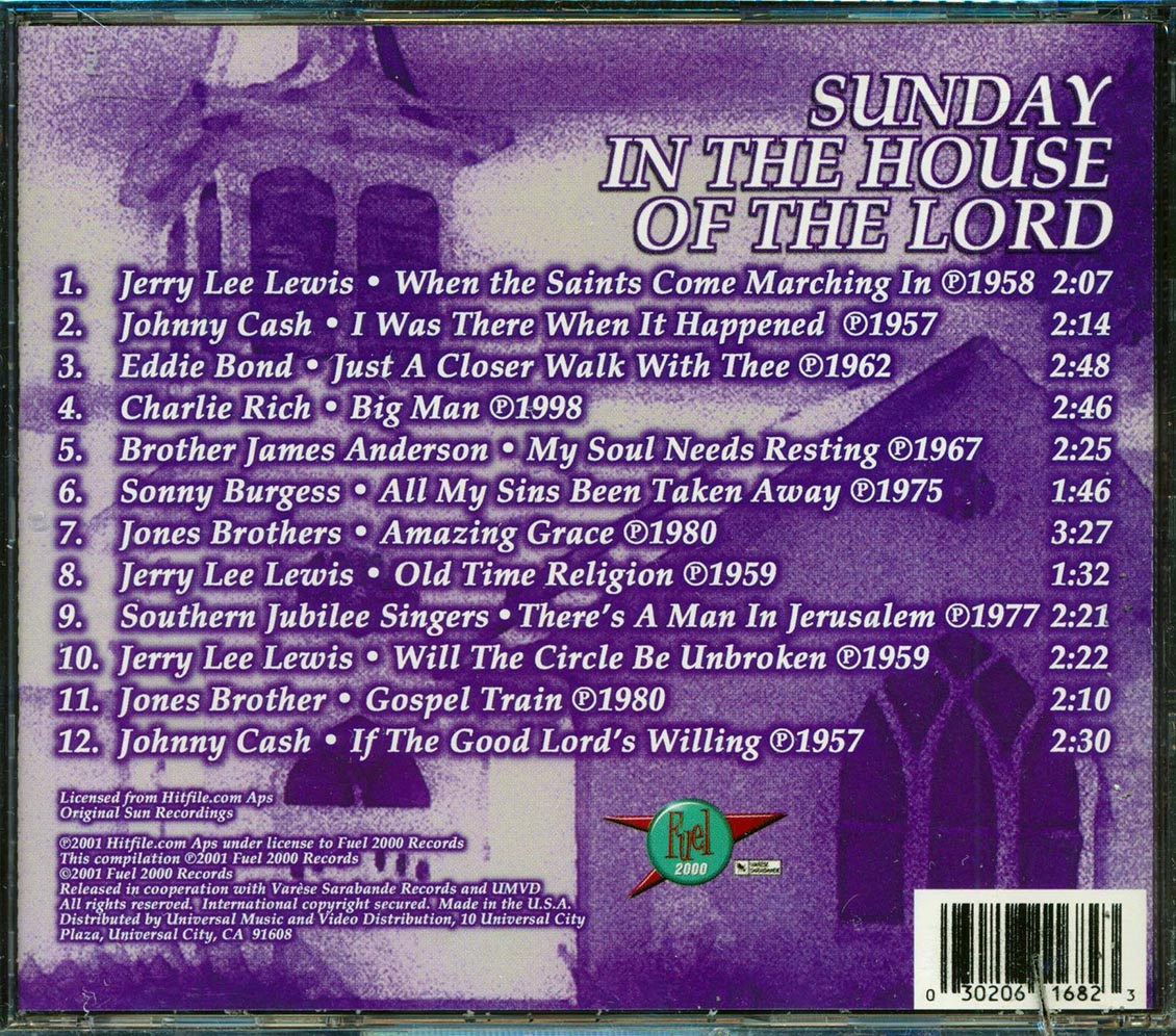 Johnny Cash, Jerry Lee Lewis, Charlie Rich, Etc. - Sunday In The House Of The Lord