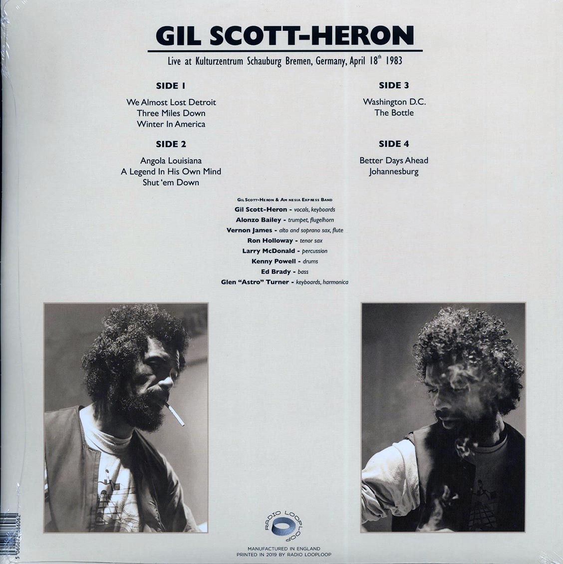 Gil Scott-Heron - Live At Kulturzentrum Schauburg Bremen, Germany, April 18th 1983 (2xLP)