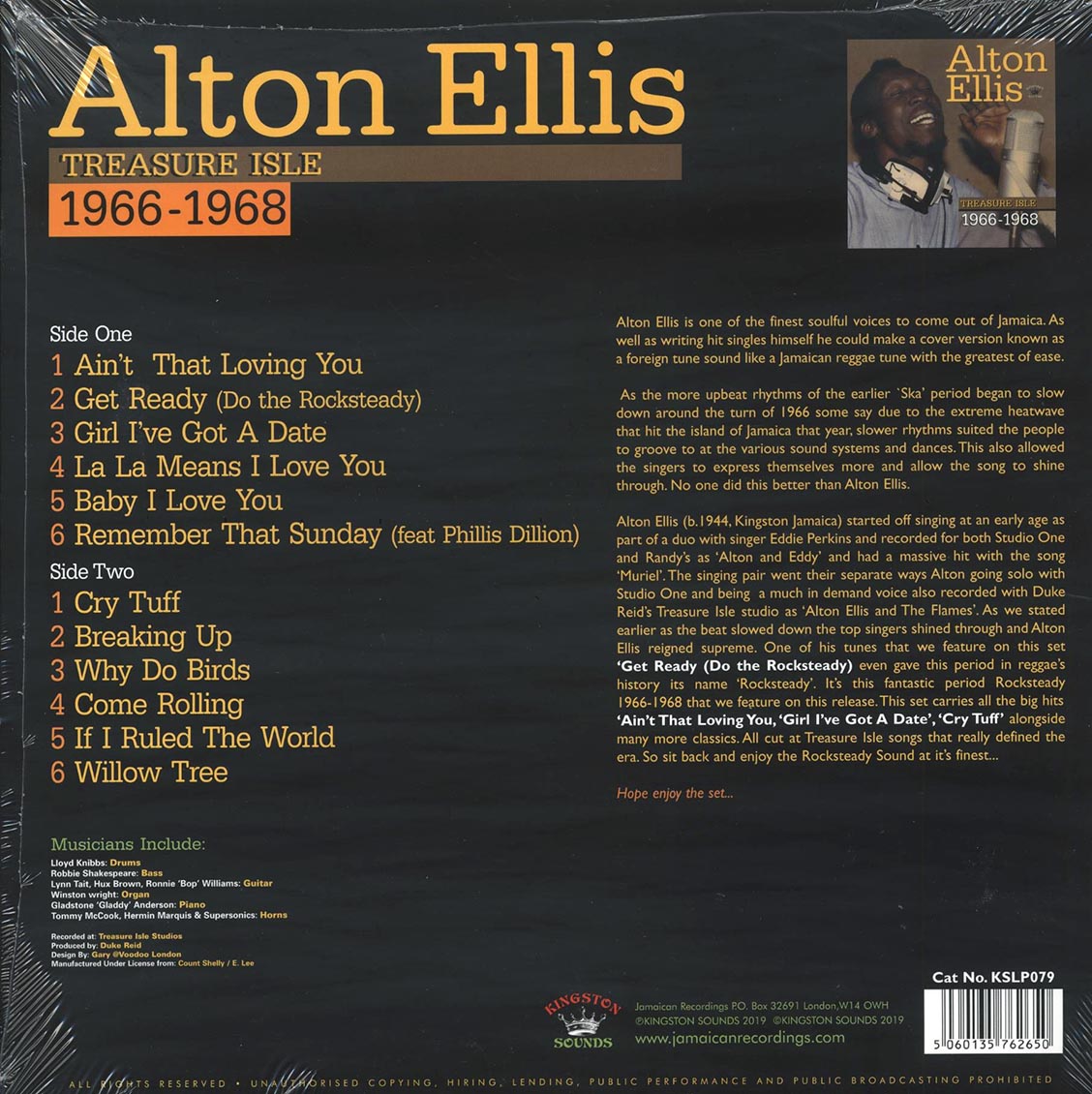 Alton Ellis - Treasure Isle 1966-1968 (180g)