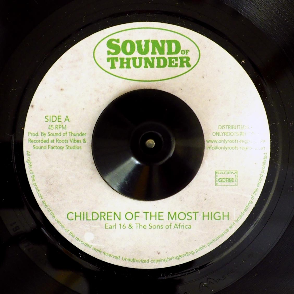 Earl Sixteen & The Sons Of Africa - Children Of The Most High / Chaka - Dub Of The Most High