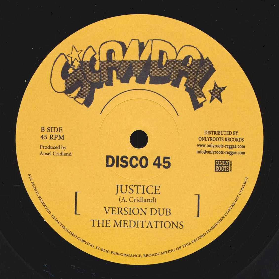 The Meditations - Fly Natty Dread (Extended Mix) / The Meditations - Justice; Version