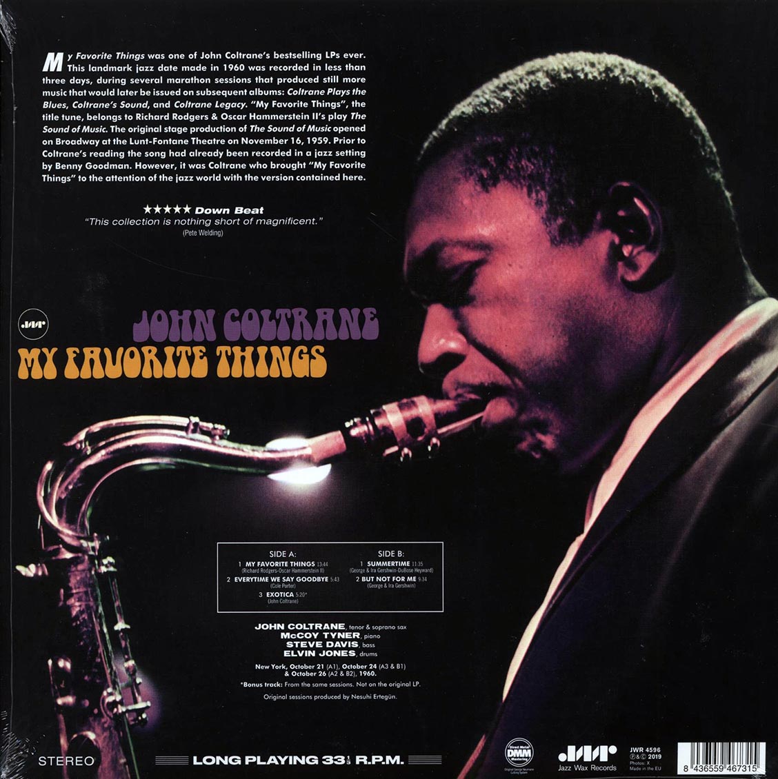 John Coltrane - My Favorite Things (+bonus track) (ltd. ed.) (180g) (remastered)