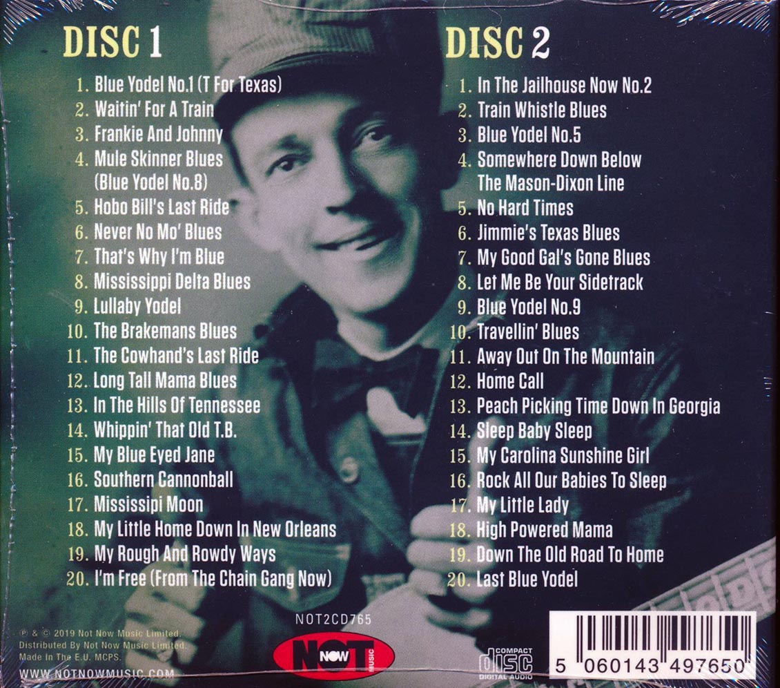 Jimmie Rodgers - The Very Best Of Jimmie Rodgers (40 tracks) (2xCD) (deluxe 3-fold digipak)