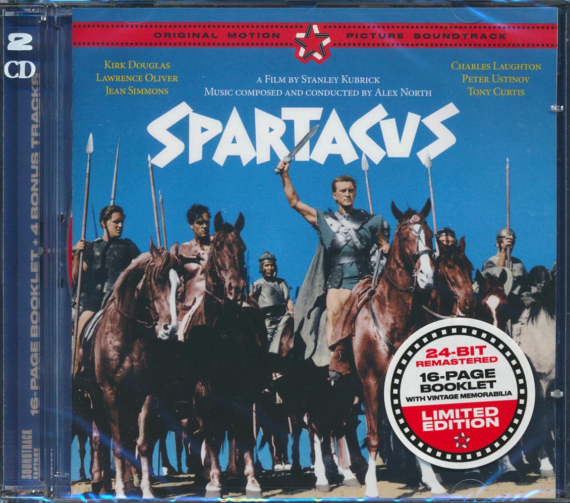 Alex North - Spartacus: Originsal Motion Picture Soundtrack (65 tracks) (2xCD) (incl. 20-page booklet) (remastered) (24-bit mastering)