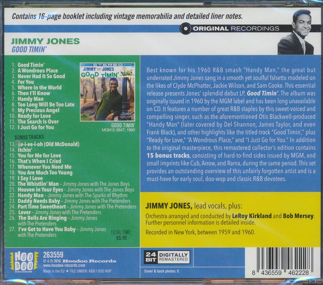Jimmy Jones - Good Timin' (27 tracks) (+15 bonus tracks) (incl. 16-page booklet) (remastered) (24-bit mastering)