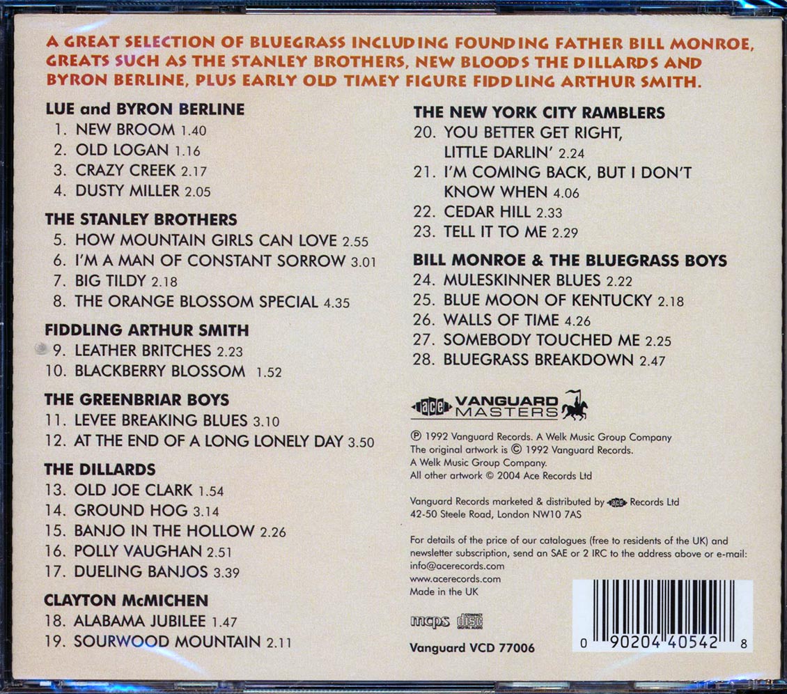 Bill Monroe, The Dillards, The Stanley Brothers, Etc. - Bluegrass Breakdown: Newport Folk Festival Classics (28 tracks) (remastered)