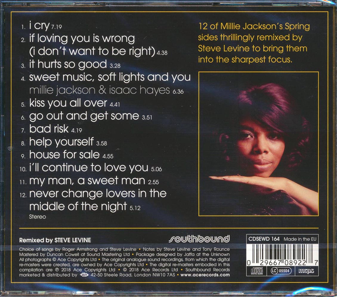 Millie Jackson - Exposed: The Multi-Track Sessions Mixed By Steve Levine