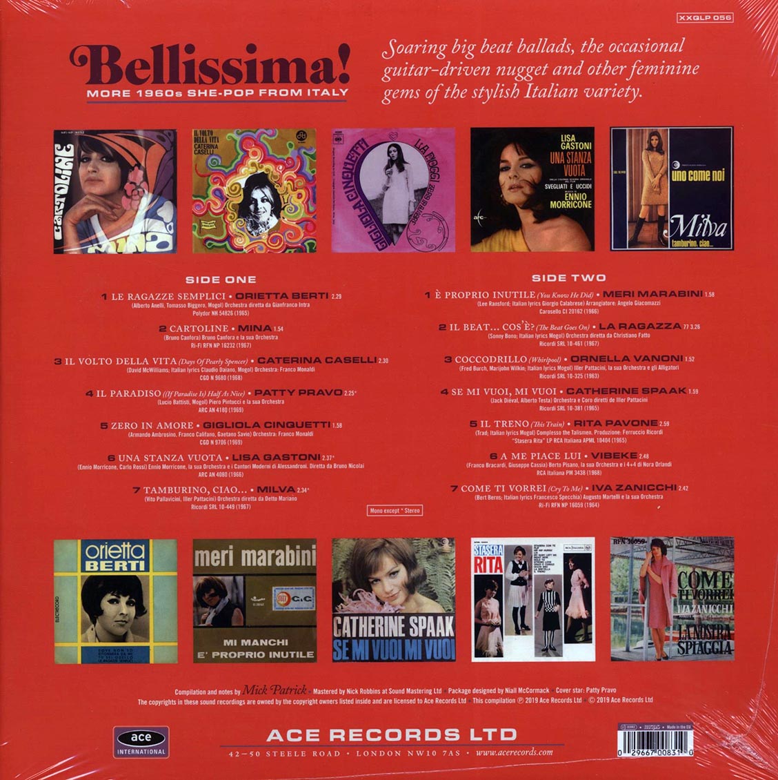 Orietta Berti, Mina, Caterina Cabelli, Etc. - Bellissima! More 1960s She-Pop From Italy (180g)