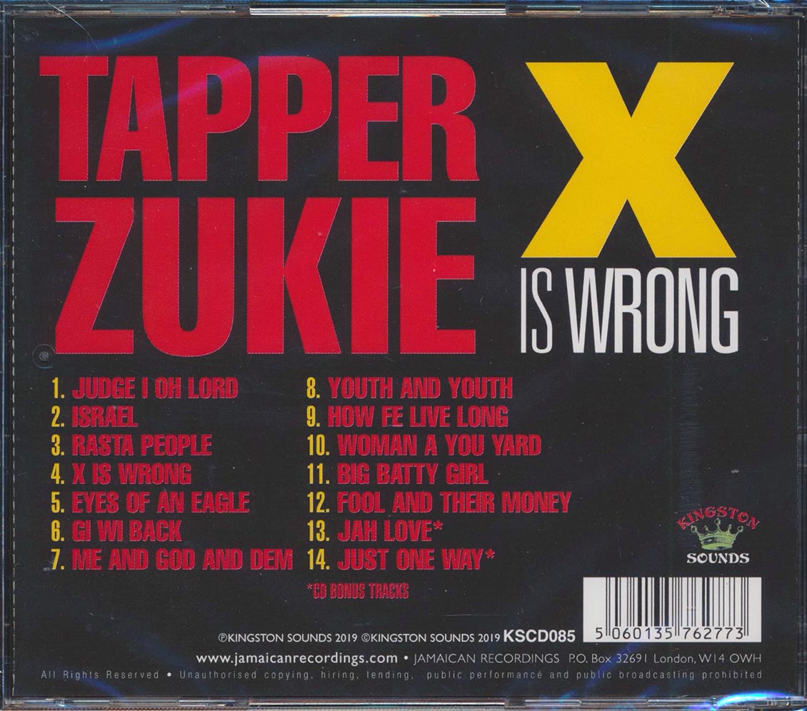 Tappa Zukie - X Is Wrong