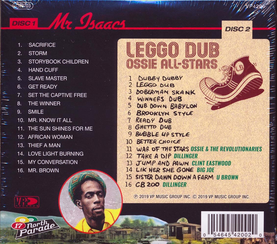 Gregory Isaacs, Ossie All Stars - Mr. Isaacs + Leggo Dub (32 tracks) (+bonus tracks) (2xCD) (deluxe 3-fold digipak)