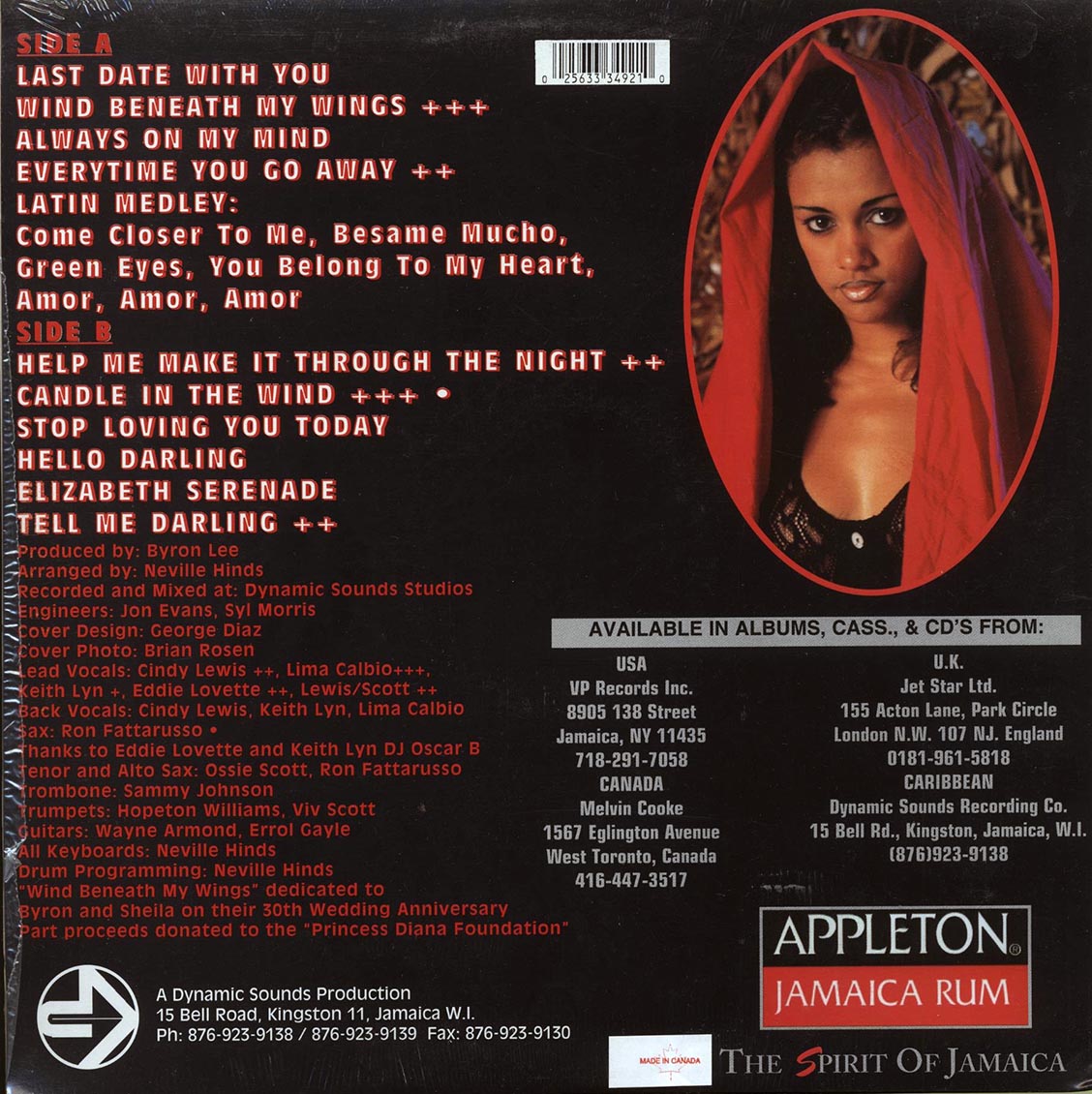 Byron Lee & The Dragonaires - Soft Lee Volume 6 (orig. press)