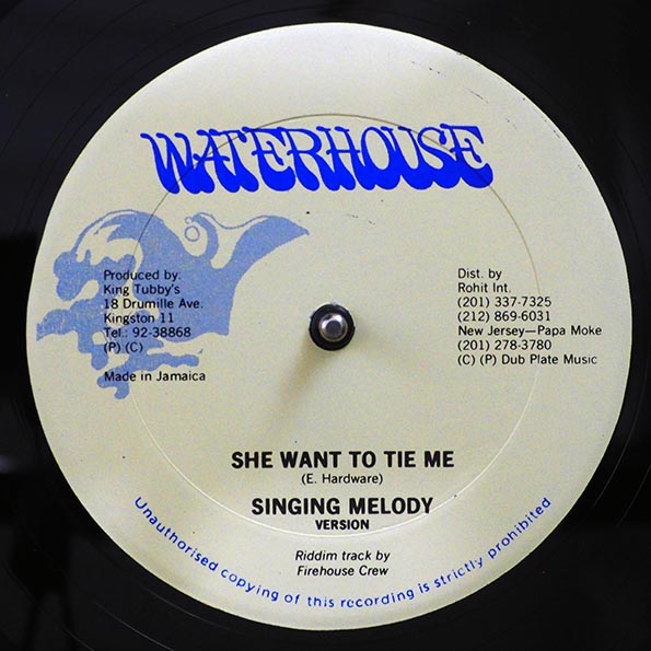 Singing Melody - She Want To Tie Me; Firehouse Crew - Version / Singing Melody - Words Get In The Way; Firehouse Crew - Version (orig. press)