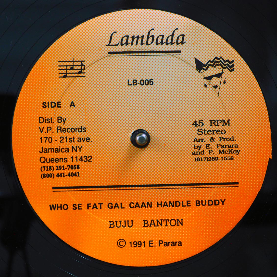 Buju Banton - Who Se Fat Gal Caan Handle Buddy / Captain Thunder - How She Do De Wuk (orig. press)