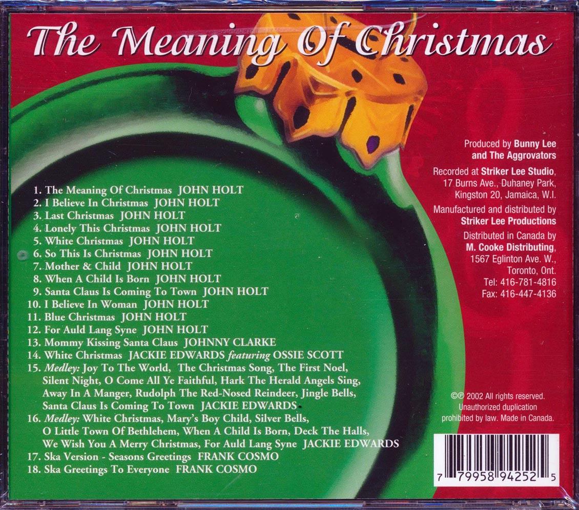 John Holt, Johnny Clarke, Jackie Edwards, Etc. - The Meaning Of Christmas
