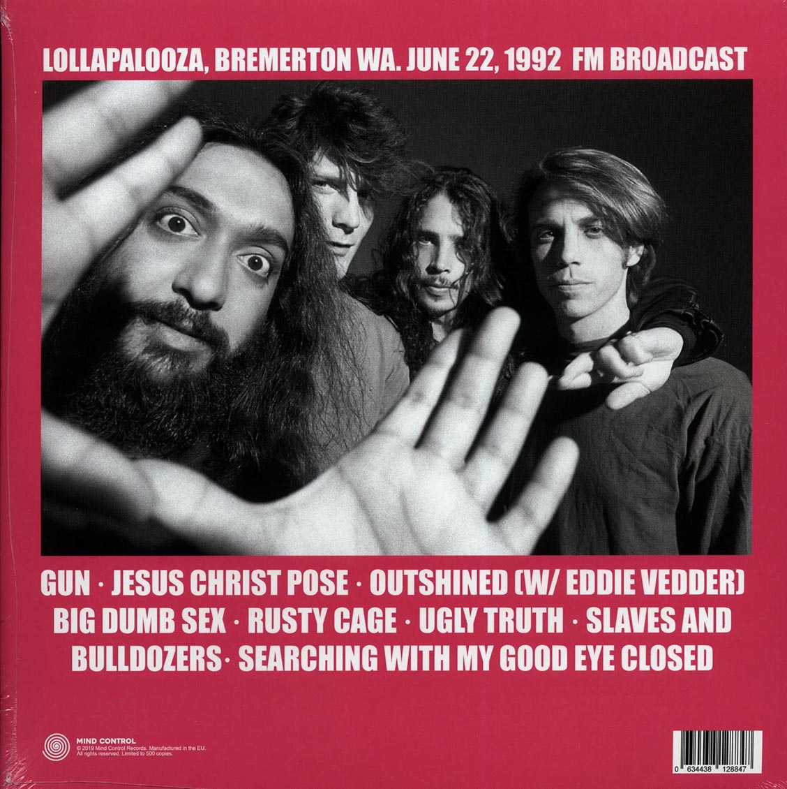 Soundgarden - Lollapalooza, June 22, 1992 (ltd. 500 copies made)